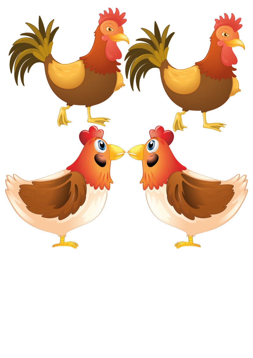 Farm Yard Barn Farm Animals Cow Sheep Chickens Childrens Nursery Wall