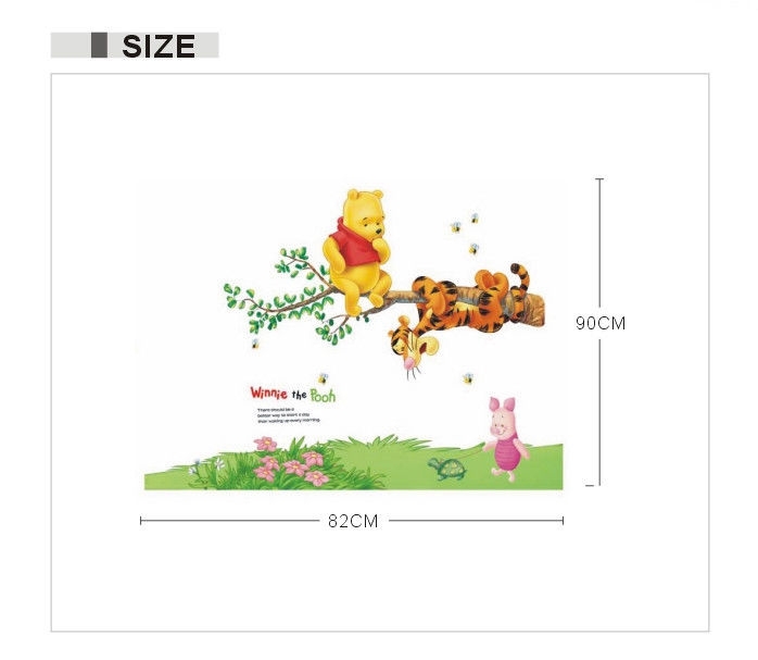 Winnie The Pooh Tree Branch Large Nursery Wall Sticker Decoration Wall