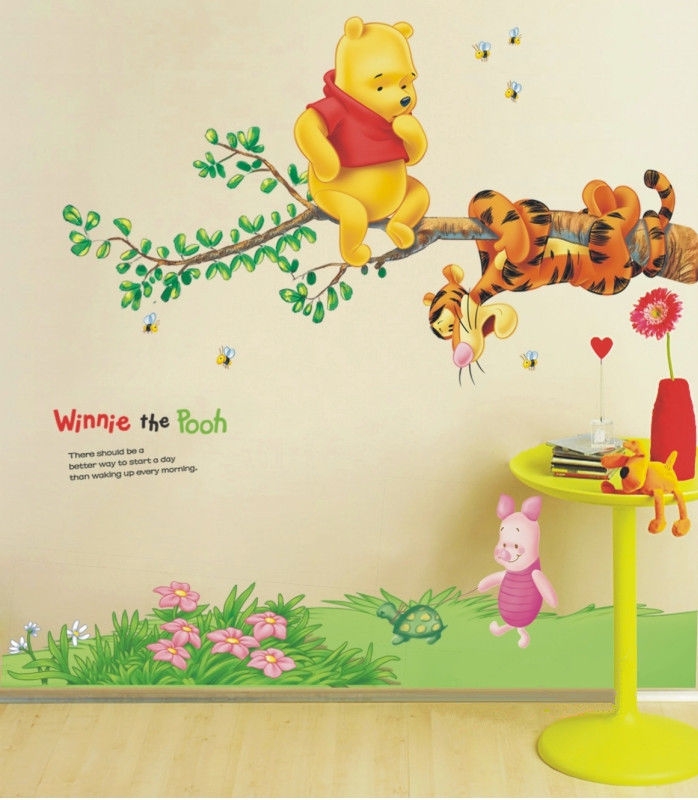 Winnie The Pooh Tree Branch Large Nursery Wall Sticker Decoration Wall
